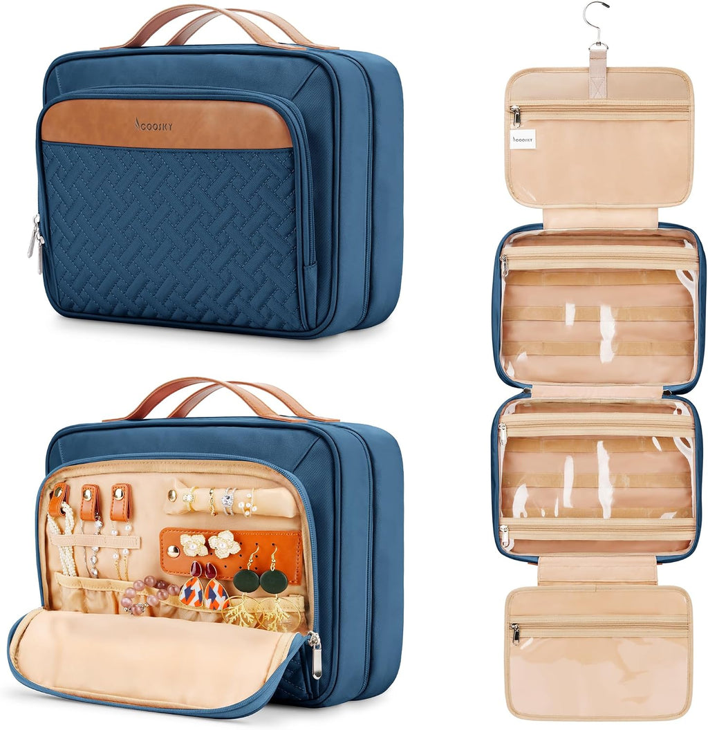 Neceser colgante de viaje para mujeres y hombres, con 6 fundas de b...