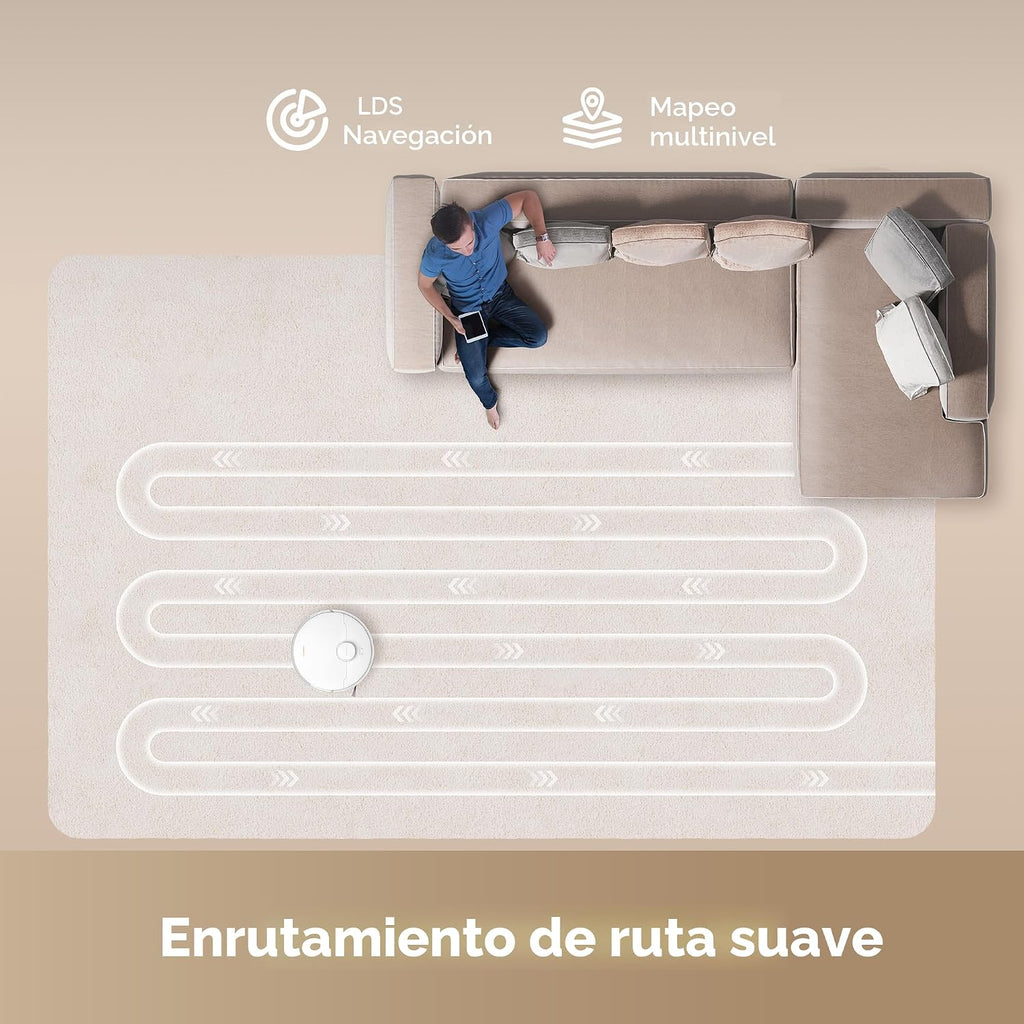 Dreame D20 Plus Robot Aspirador y Trapeador, DuoBrush Desenredante...