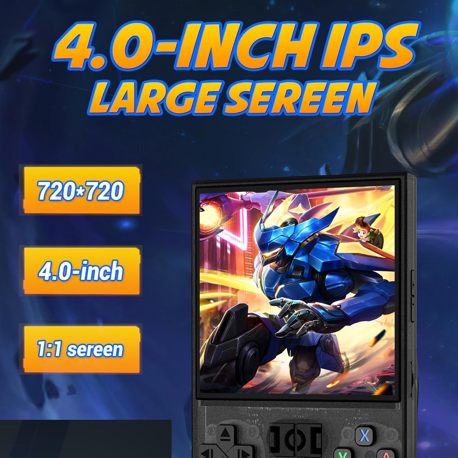 R36MAX - Consola de juegos portátil portátil IPS de 4 pulgadas, sis...