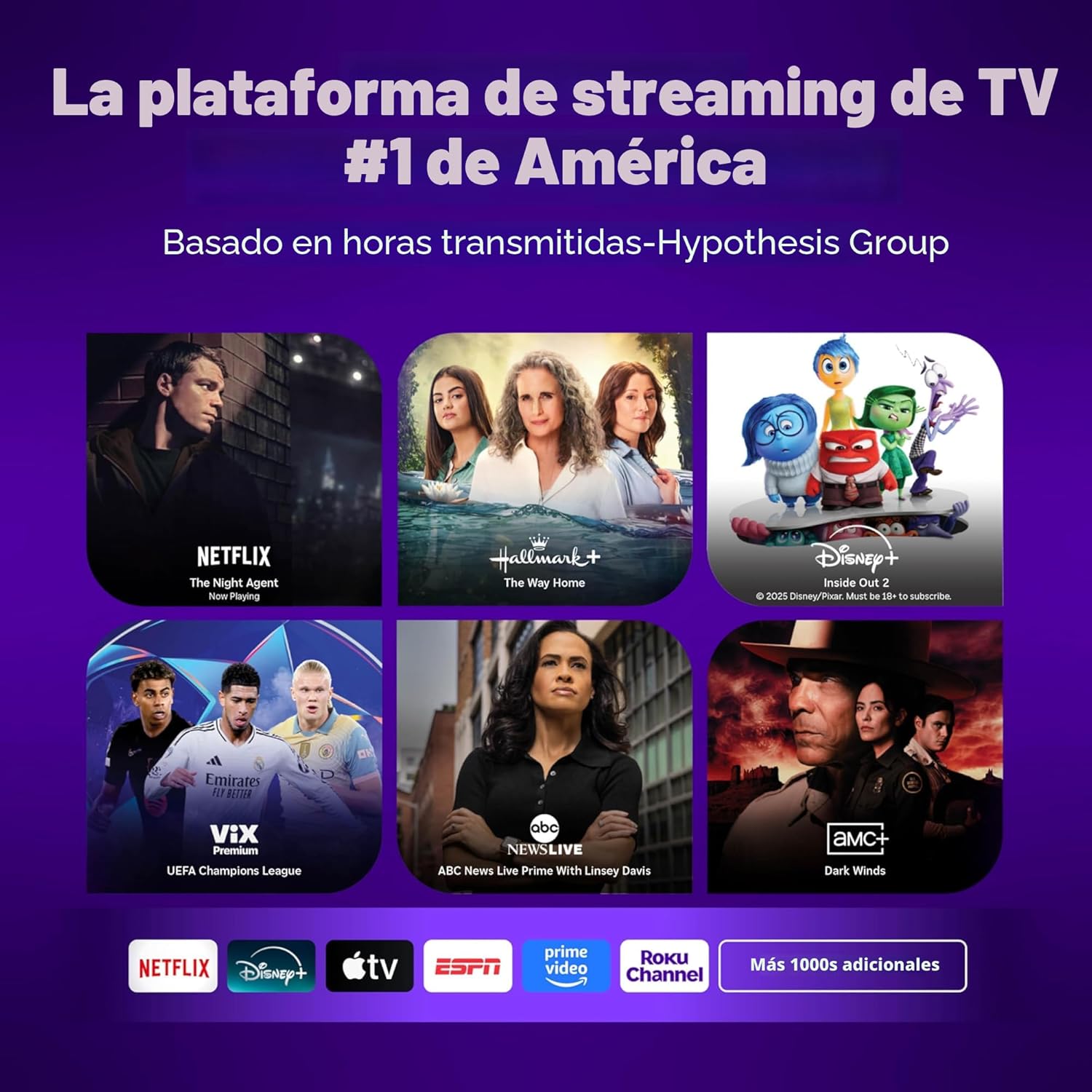 Roku Streaming Stick Plus 2025 - Dispositivo de transmisión Roku 4K...
