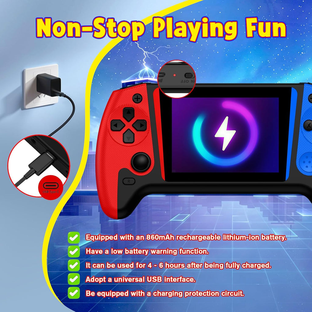 Consola de juegos portátil retro, 200 juegos clásicos retro integra...