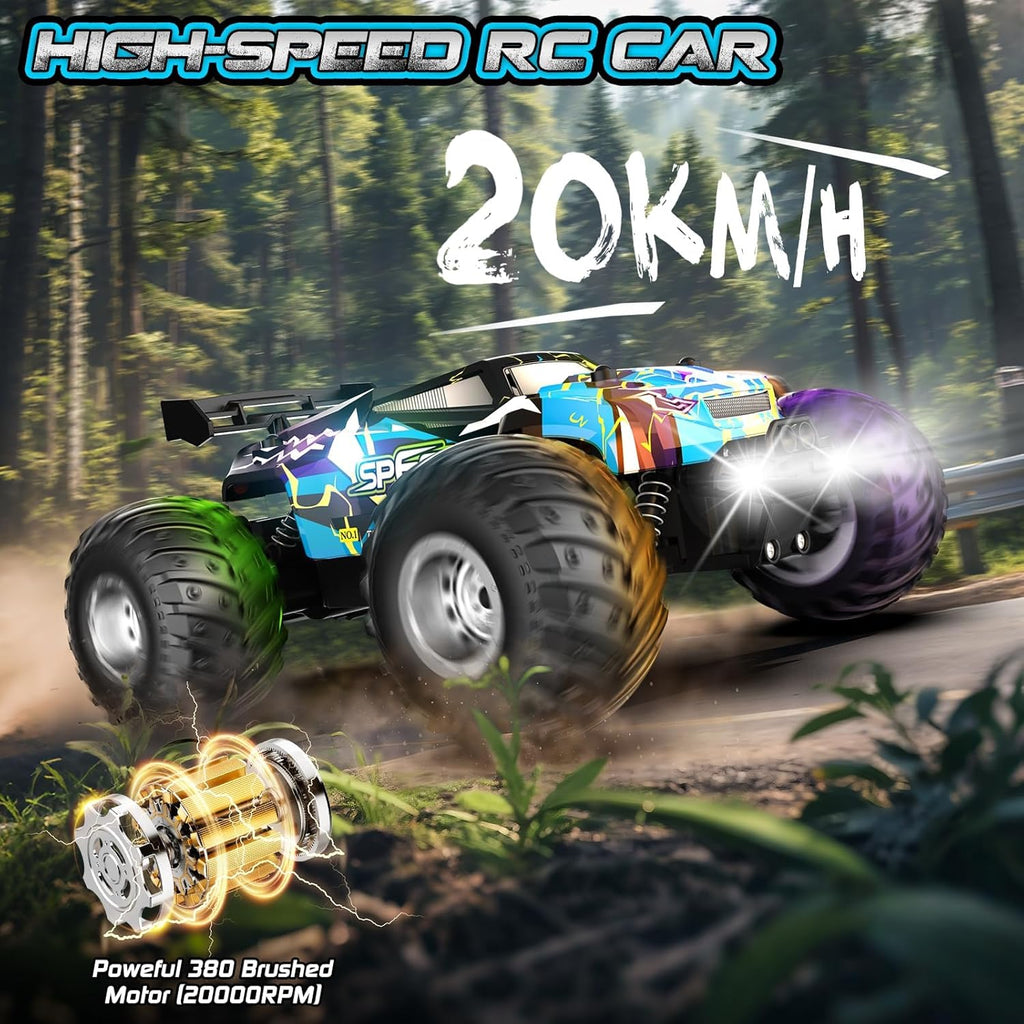Rcjoyou Auto a control remoto, Camión RC todoterreno 2WD, 20 KM\/H...