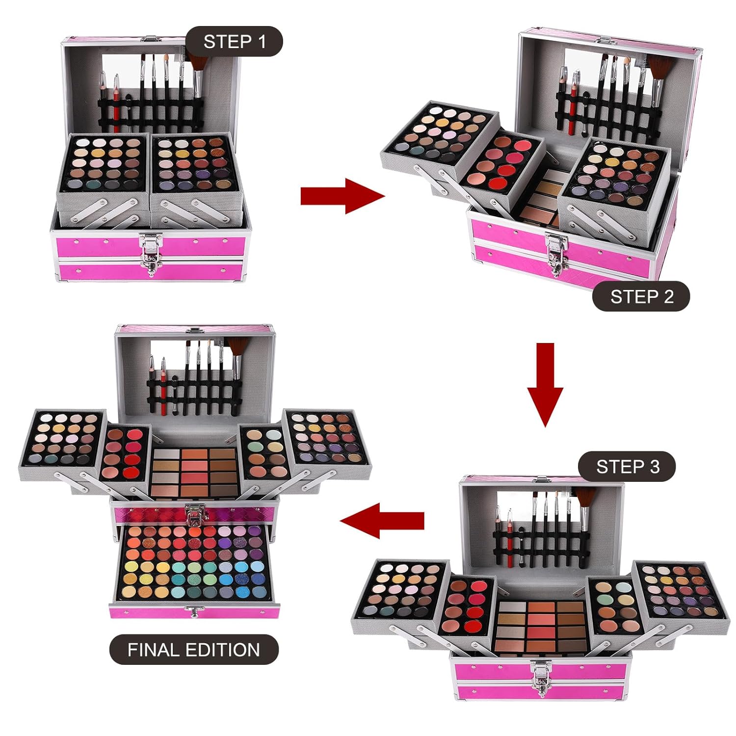 Set de regalo de maquillaje para mujeres y niñas, kit de maquillaje...