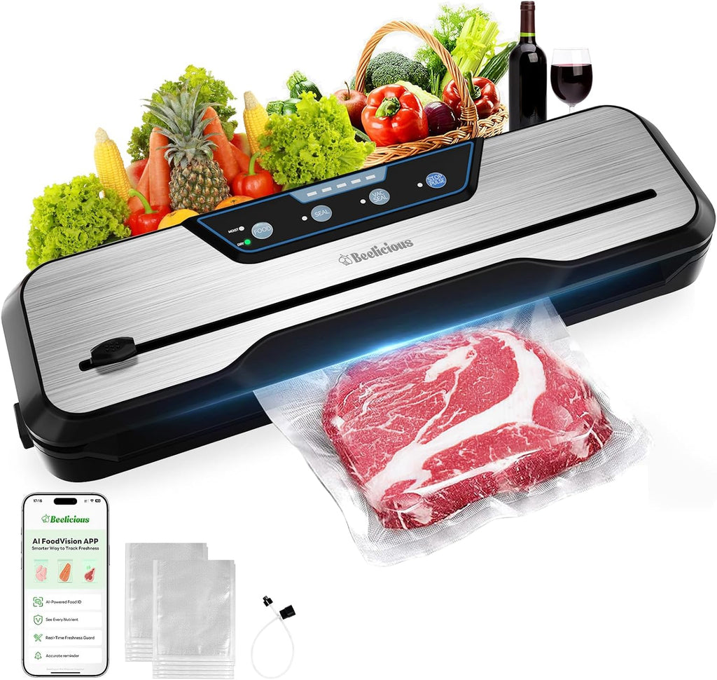 Máquina selladora al vacío automática 8-en-1 para alimentos con mod...