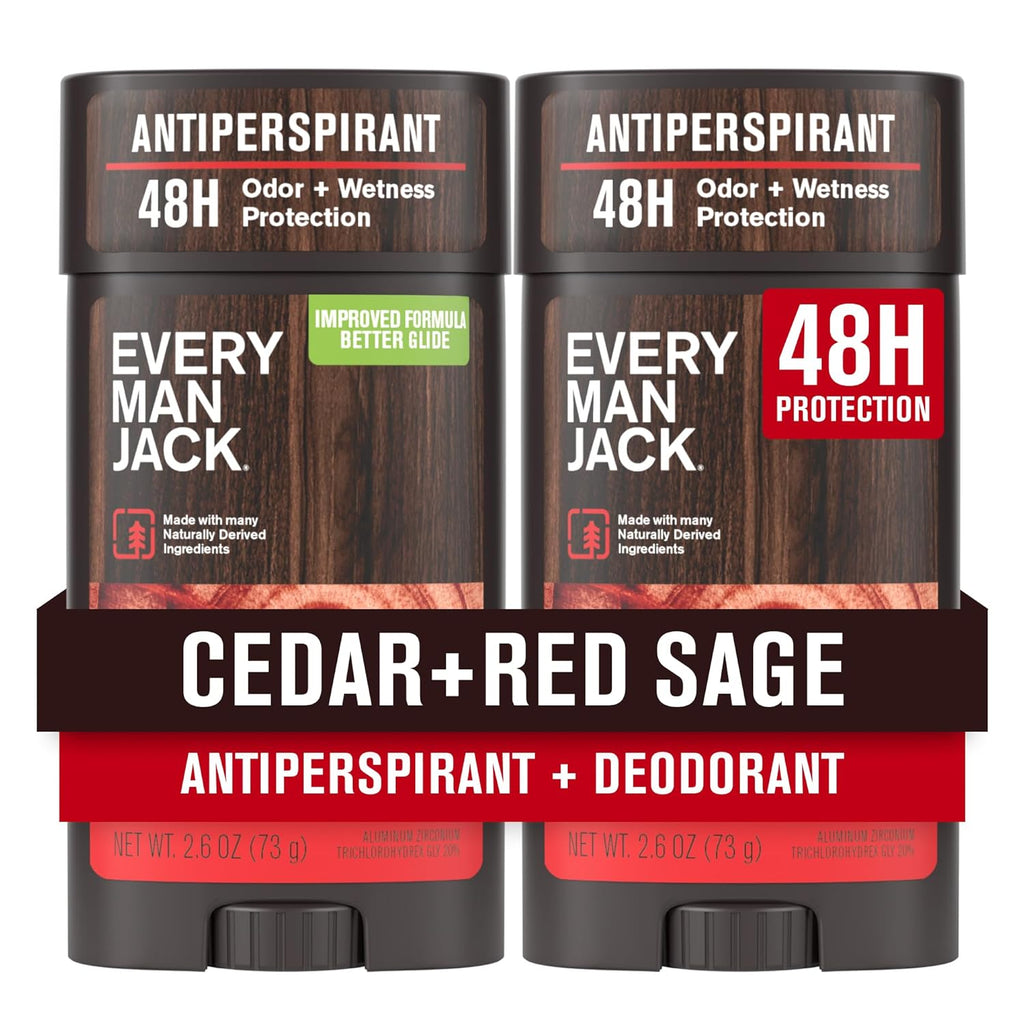 Every Man Jack Desodorante antiperspirante para hombres de cedro +...