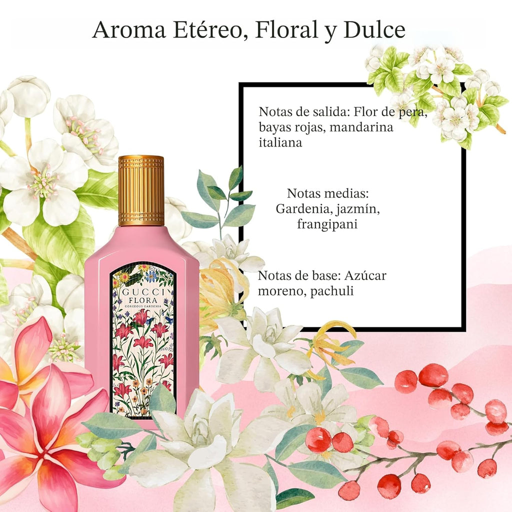 Gucci Flora Gorgeous Gardenia Perfume para mujer EDP Mini Splash To...