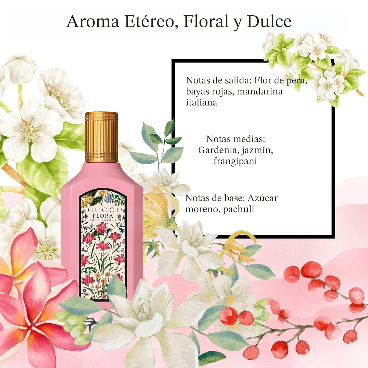 Gucci Flora Gorgeous Gardenia Perfume para mujer EDP Mini Splash To...