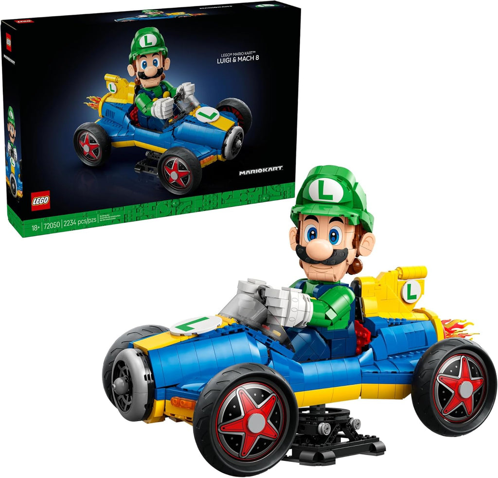 LEGO Mario Kart Luigi &amp; Mach 8 - Juego de construcción para adu...