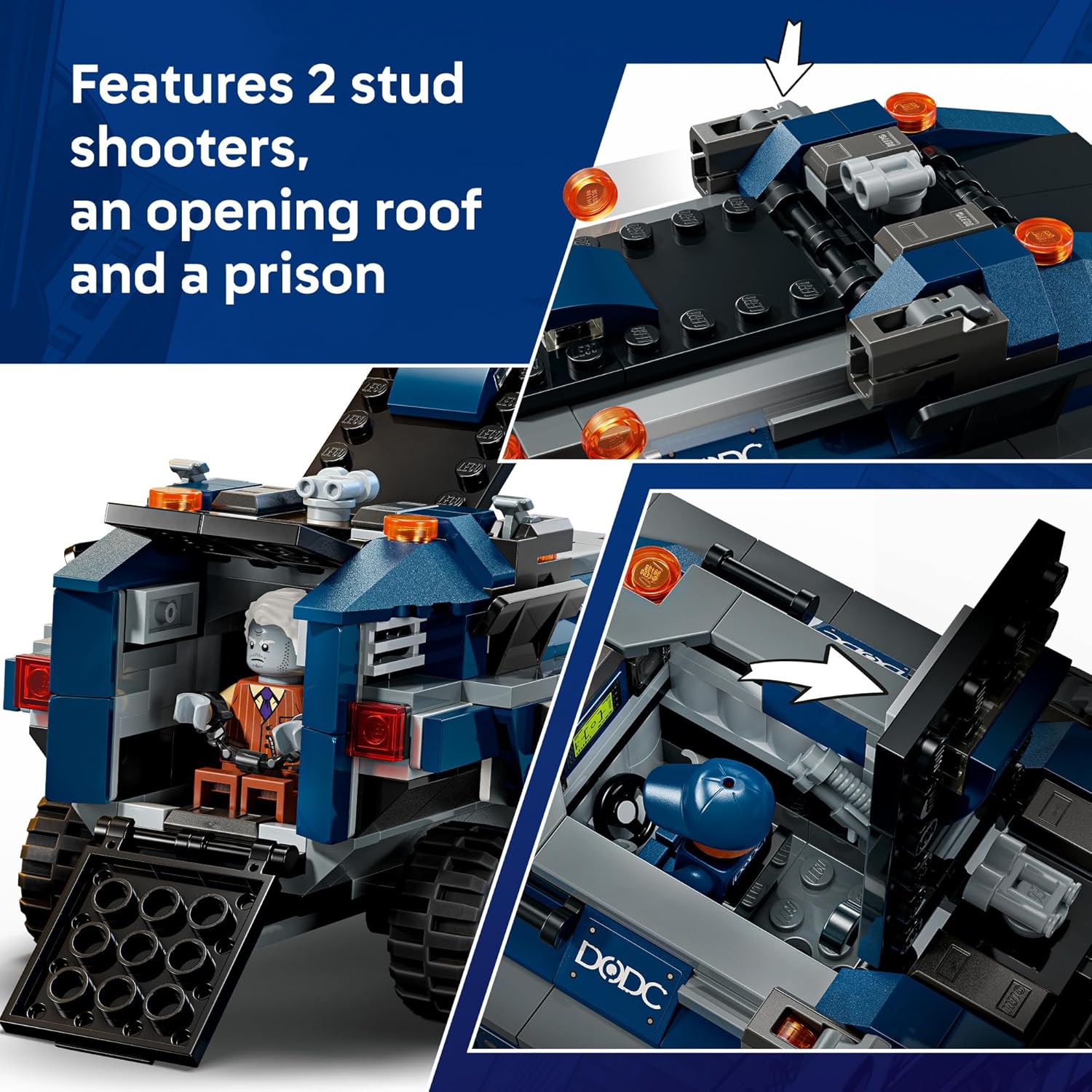 LEGO Marvel Spider-Man Prison Transport Chase - Juguete de construc...