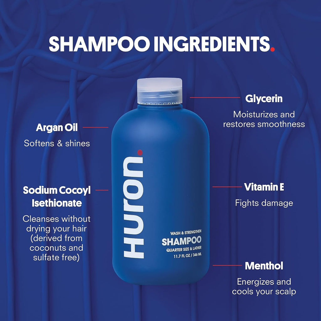 Huron Hair Duo | Juego de champú y acondicionador nutritivo para ho...