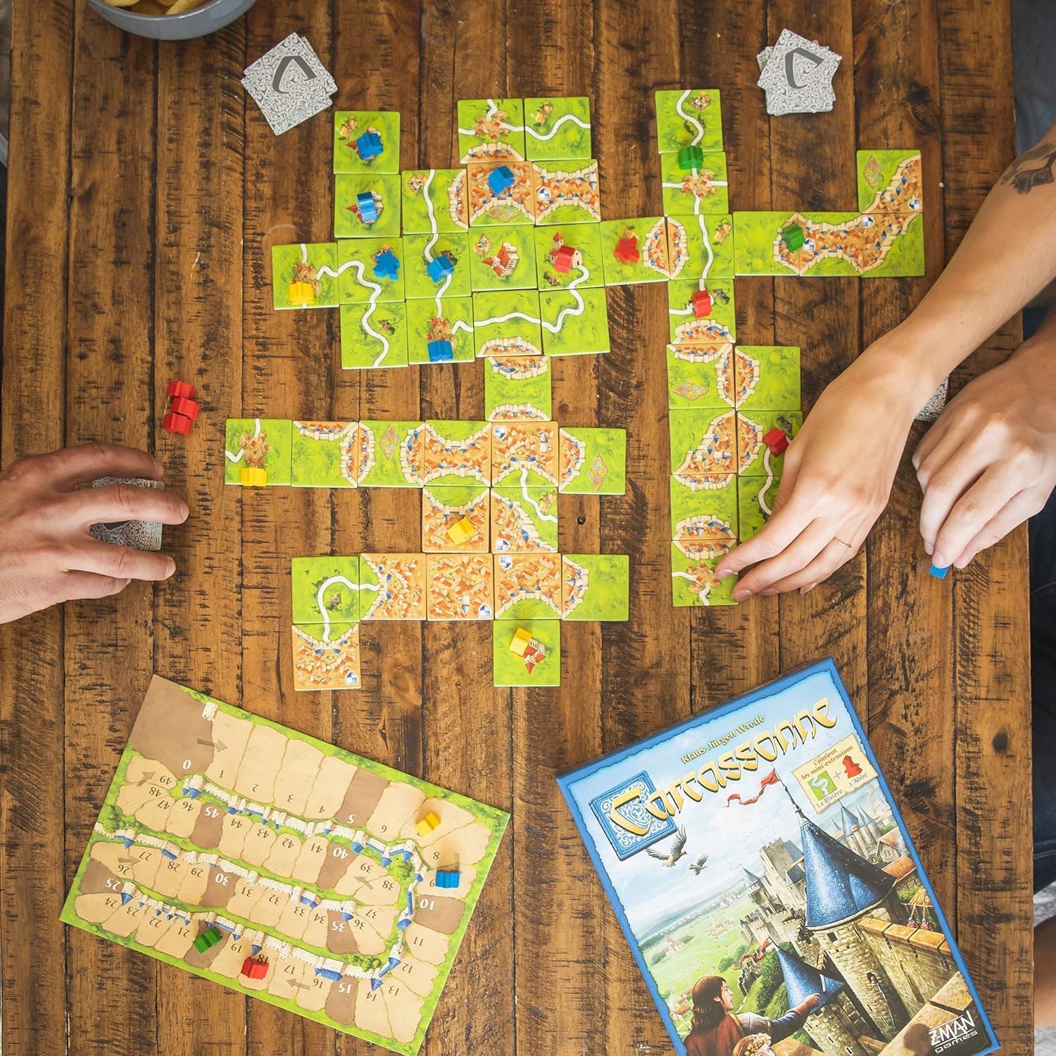 Asmodee Carcassonne Juego de Mesa - Juego Clásico de Estrategia de...
