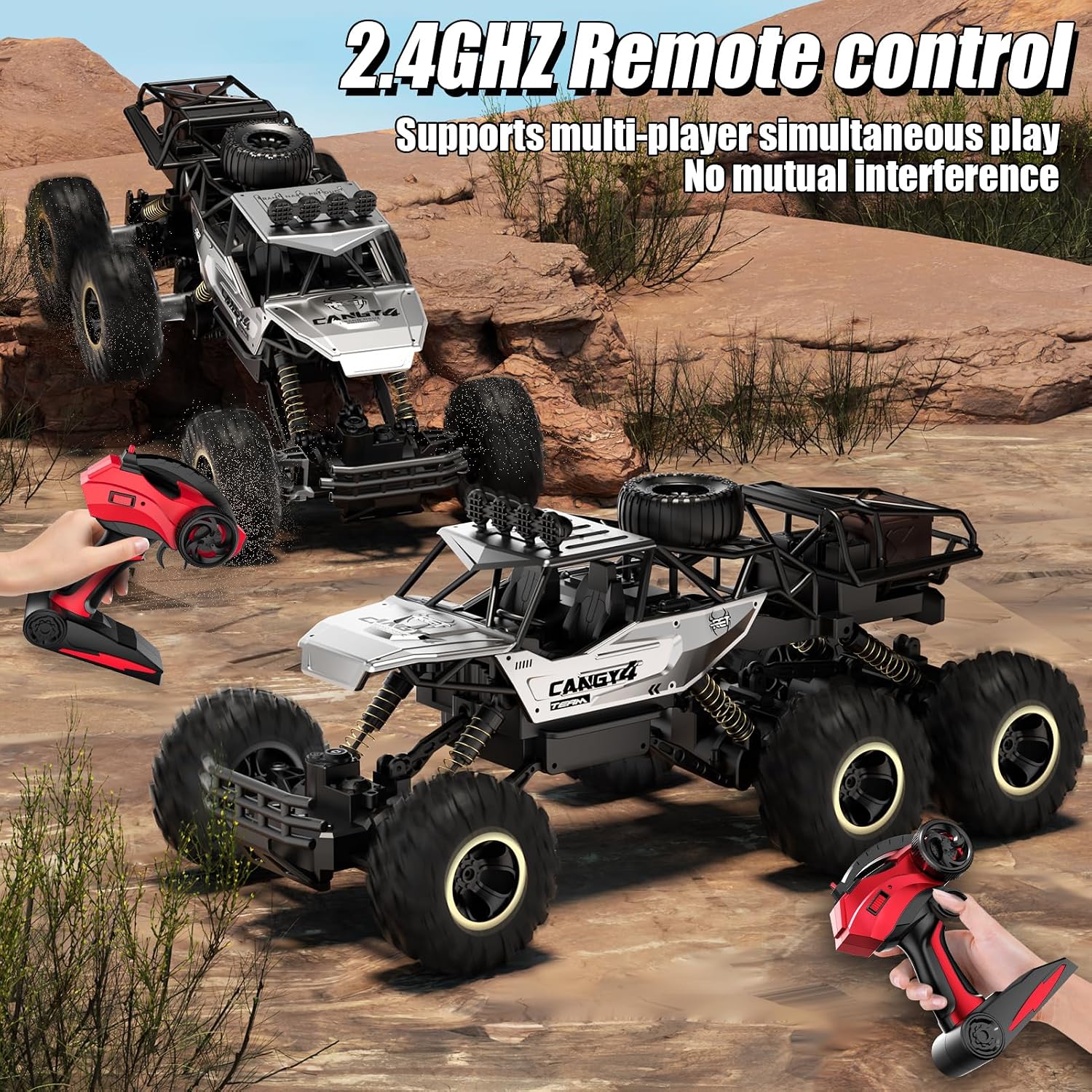 Jiakora Coches RC, Camión Monstruo de Control Remoto - Camión RC Ro...