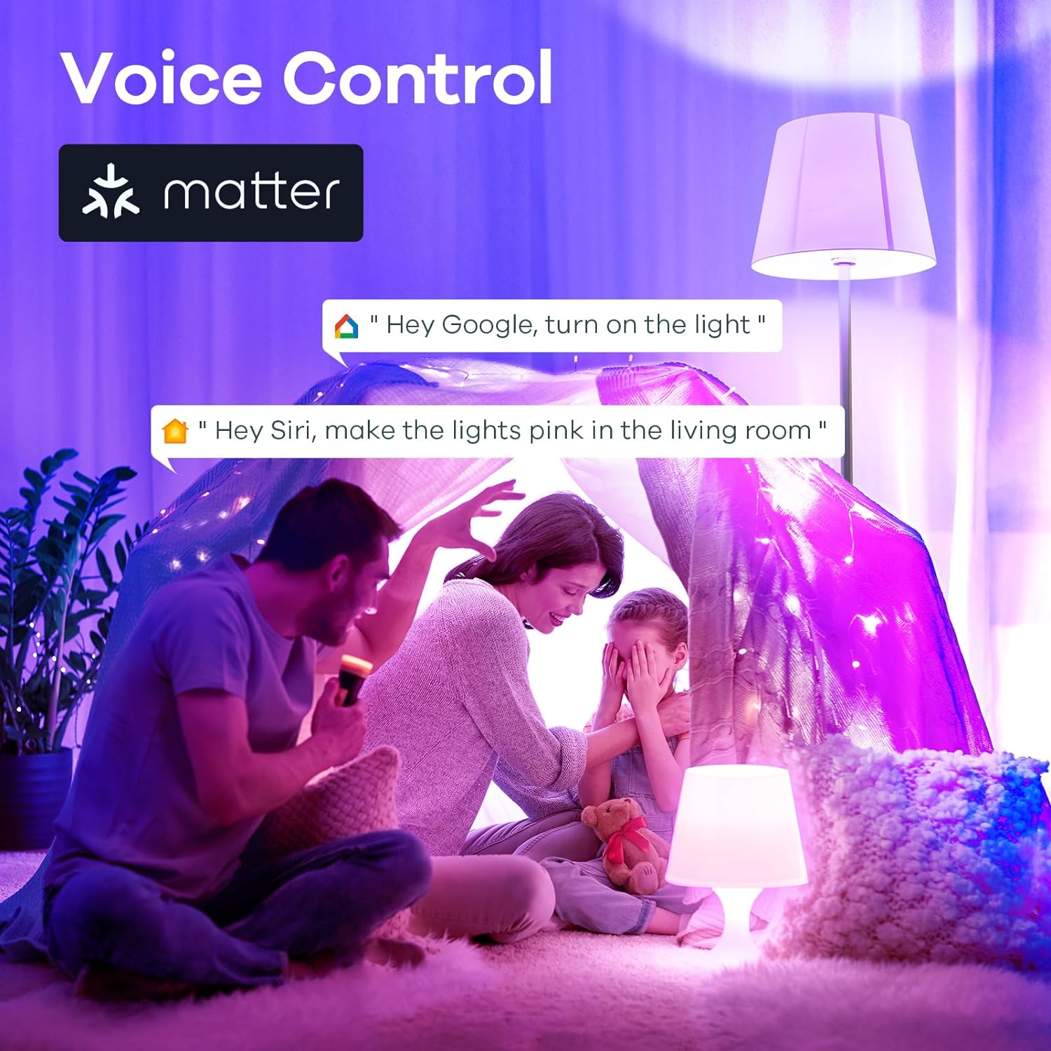 Linkind Matter - Bombilla inteligente que funciona con Alexa\/Apple...