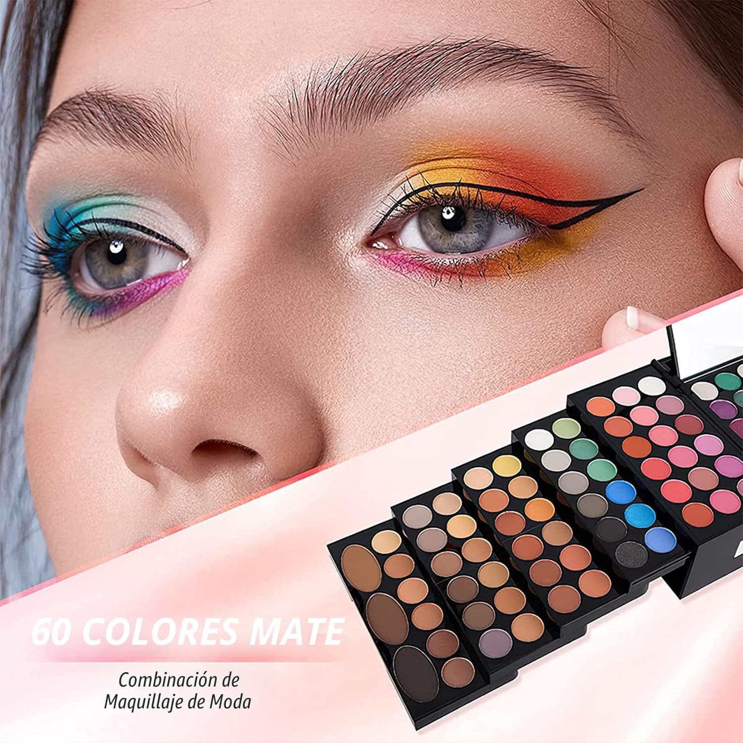 MISS ROSE M - Paleta de maquillaje de 148 colores, kit de maquillaj...