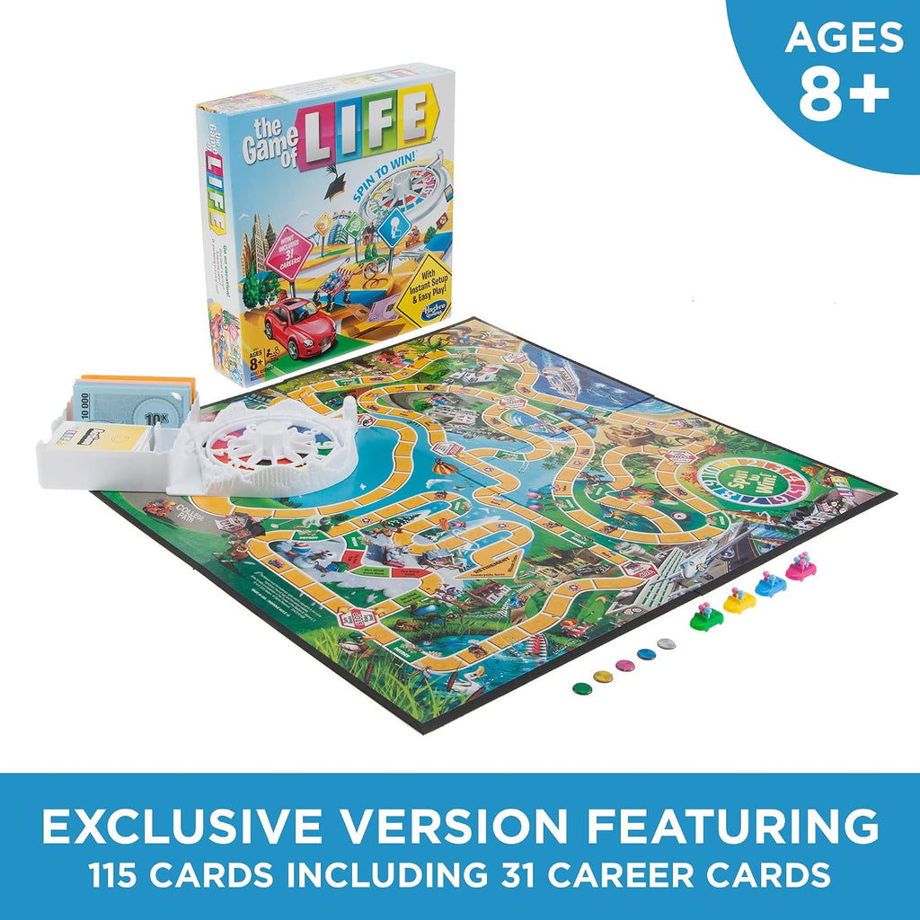 Hasbro Gaming Juego de mesa The Game of Life, juegos familiares par...