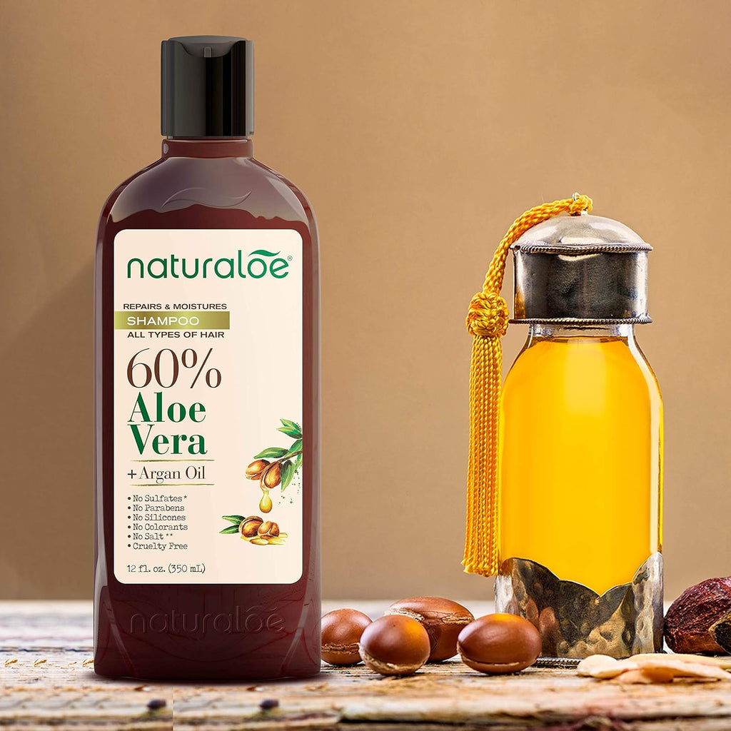 Naturaloe - Champú y acondicionador de reparaciones y humectaciones...