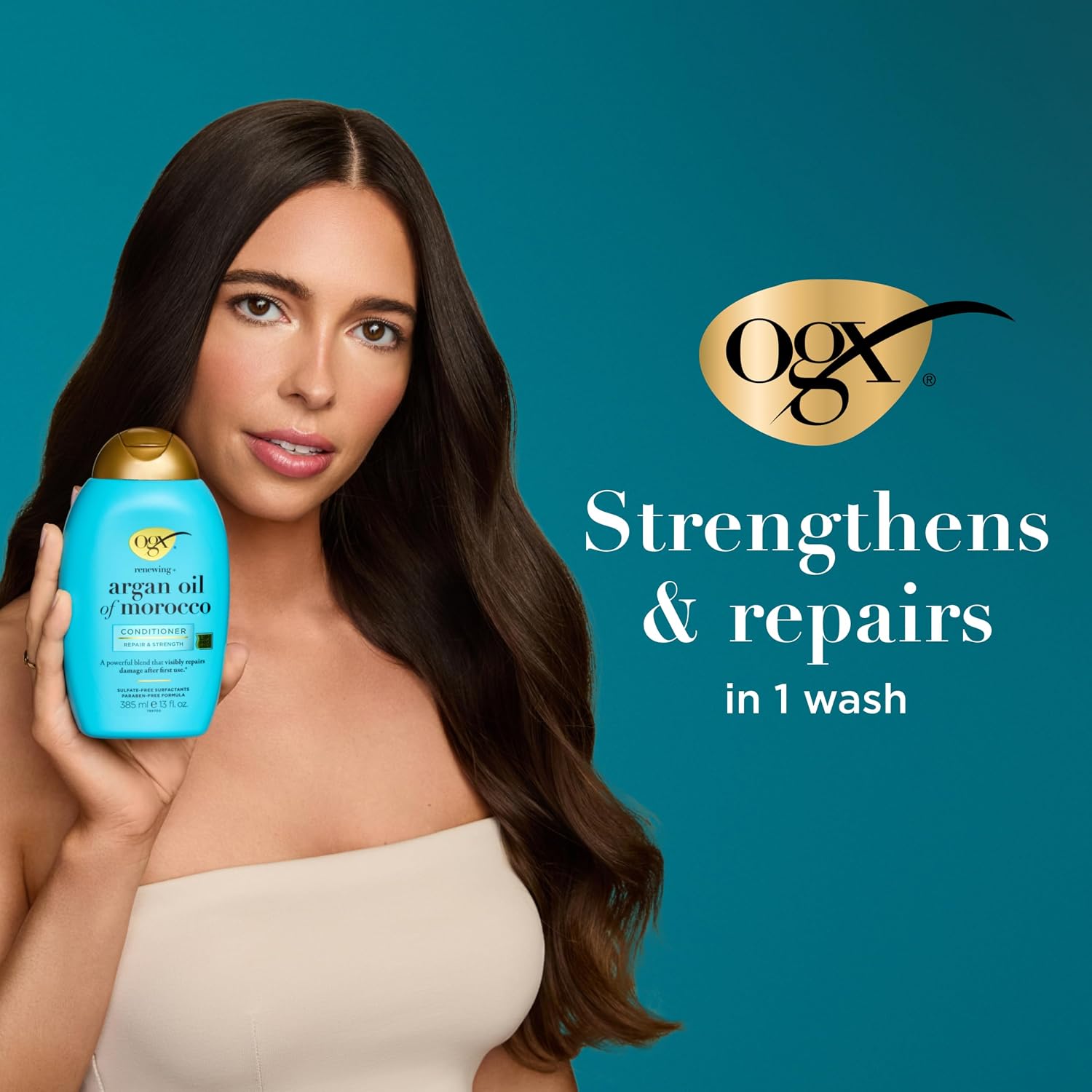 OGX Renewing + Argan Oil of Morocco - Juego de champú y acondiciona...
