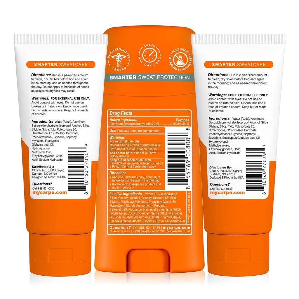 Carpe Head to Toe Bundle - Desodorante antitranspirante para axilas...
