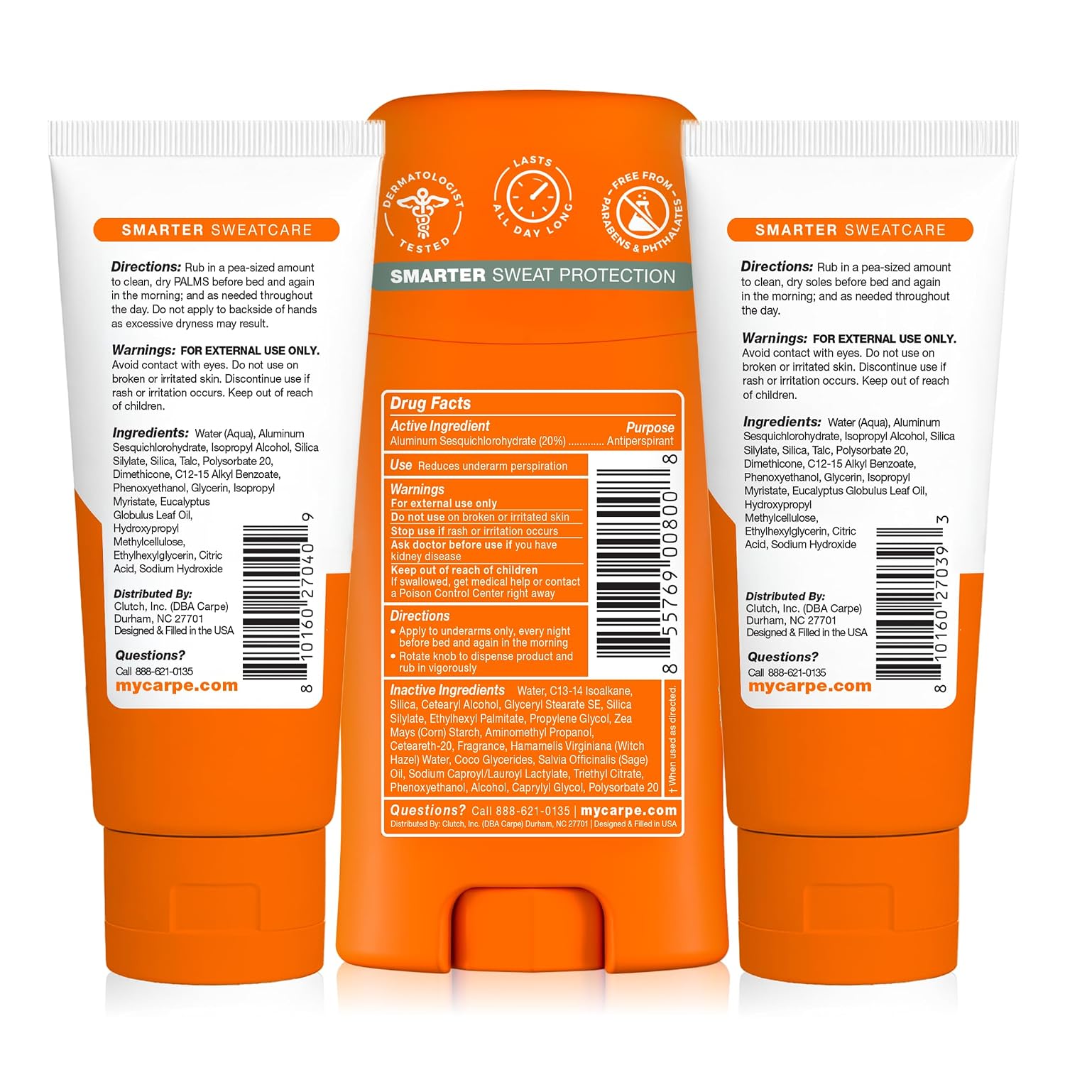 Carpe Head to Toe Bundle - Desodorante antitranspirante para axilas...