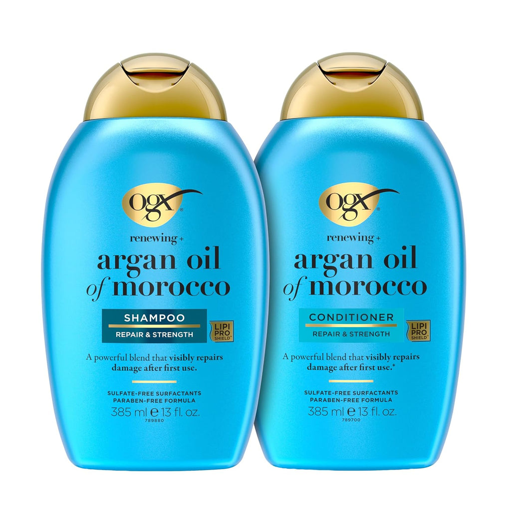 OGX Renewing + Argan Oil of Morocco - Juego de champú y acondiciona...