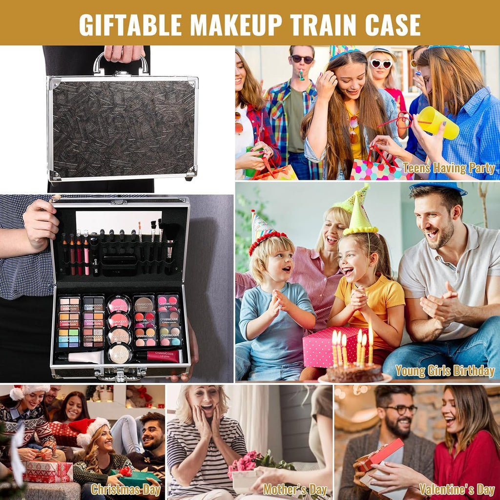 Kit completo de maquillaje para adolescentes y mujeres, estuche de...
