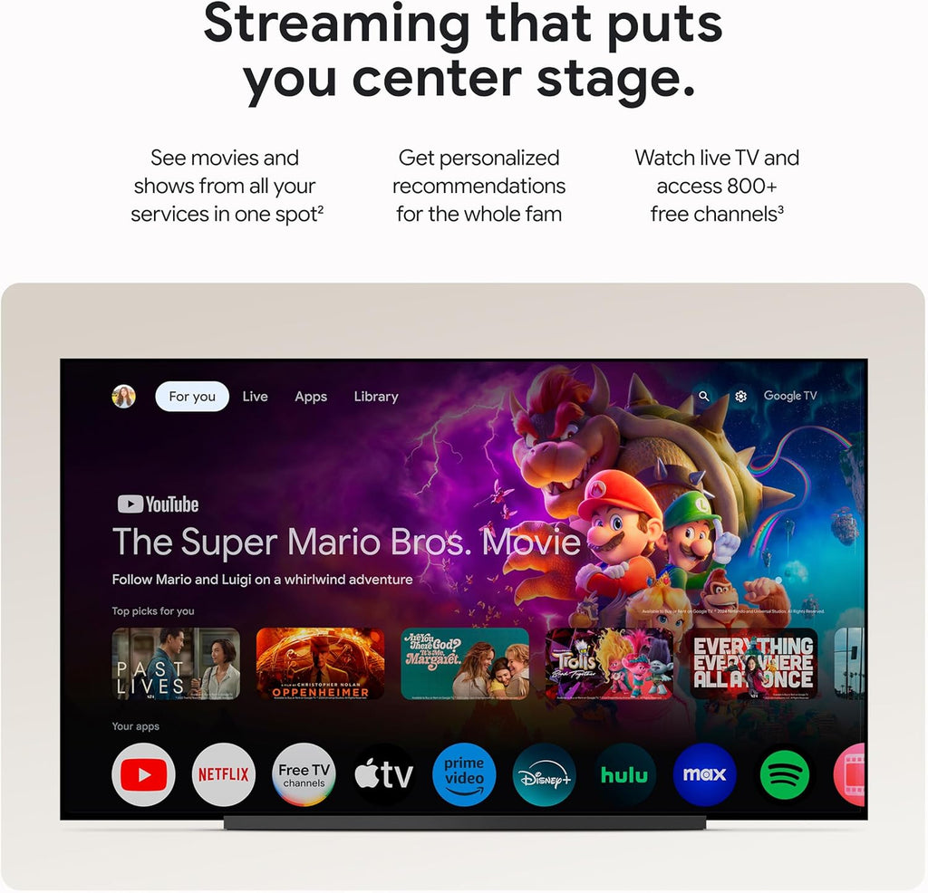 Google TV Streamer 4K - Entretenimiento de transmisión rápida en tu...