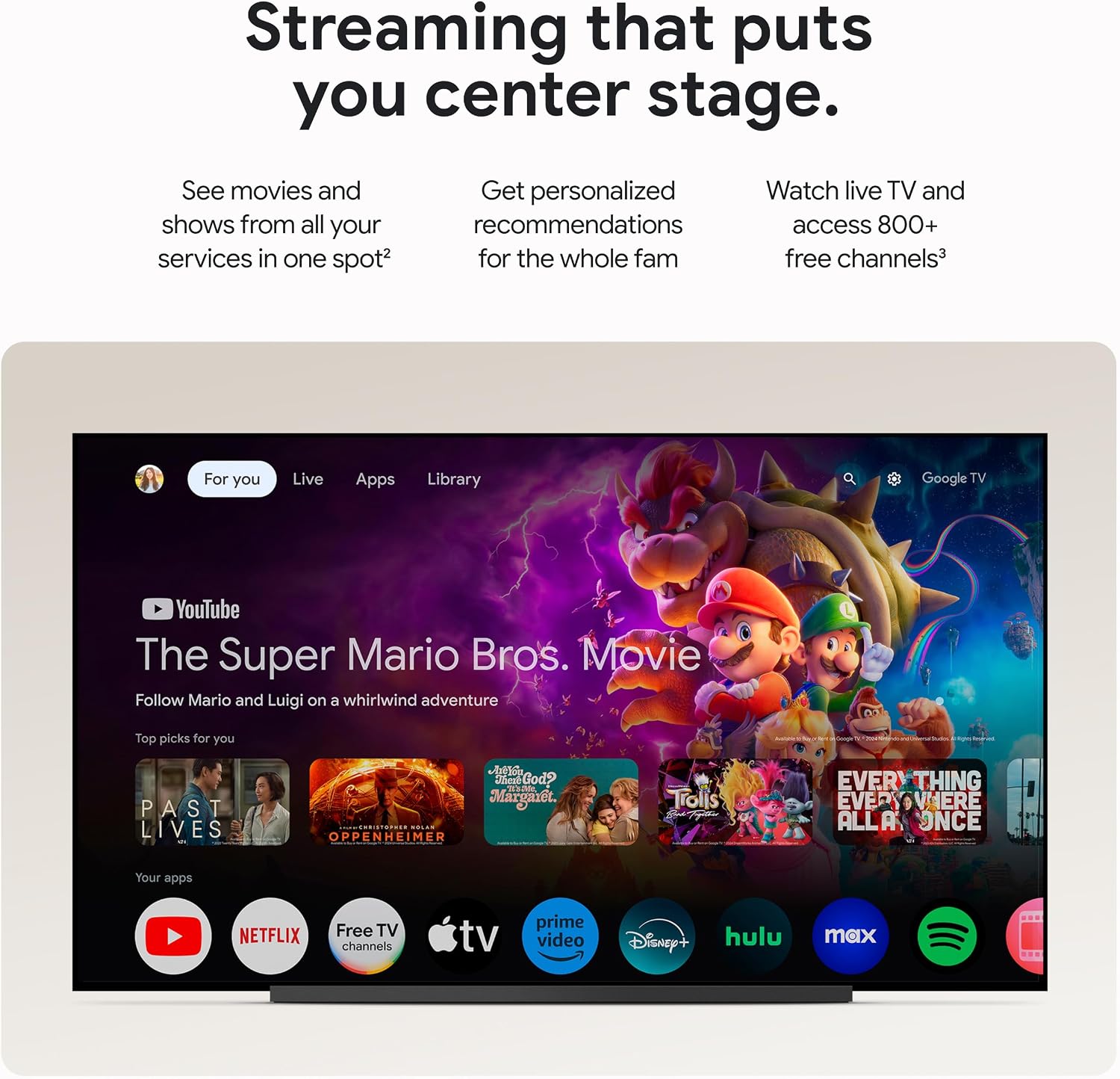 Google TV Streamer 4K - Entretenimiento de transmisión rápida en tu...