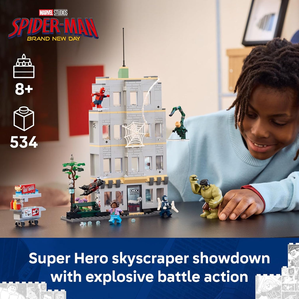LEGO Marvel Spider-Man vs Hulk Epic Clash - Juguete de construcción...
