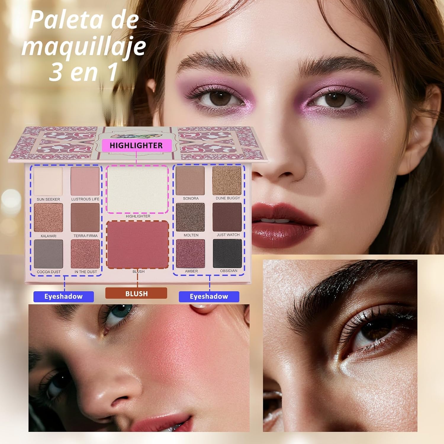 Kit de maquillaje para mujeres, kit completo de maquillaje para ado...