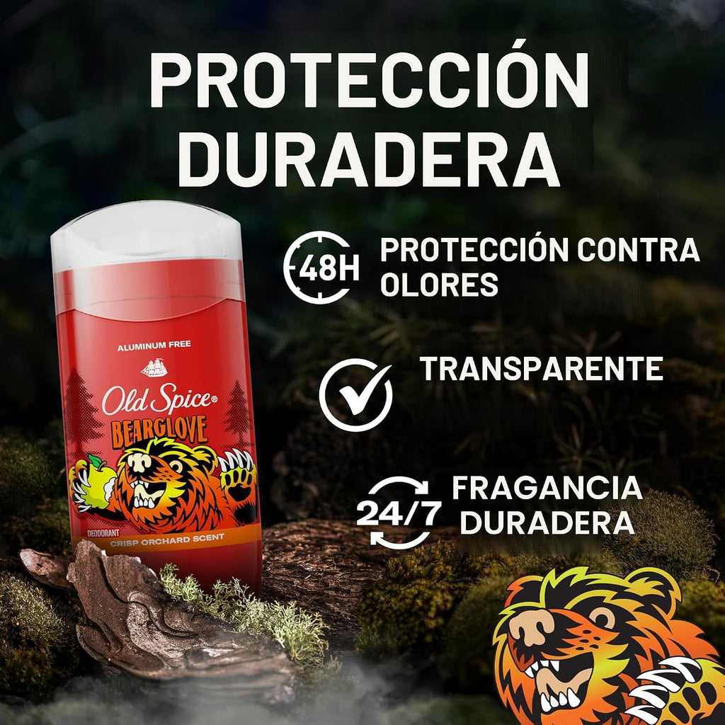 Old Spice Desodorante sin aluminio para hombres, protección contra...