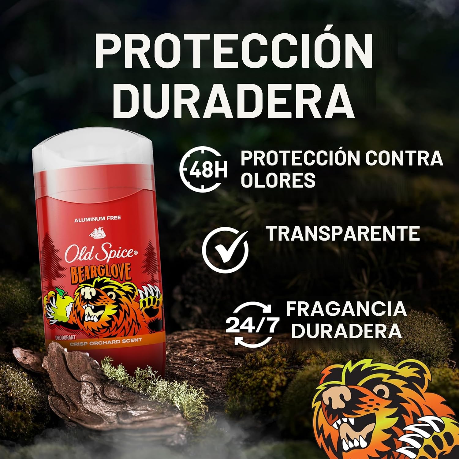 Old Spice Desodorante sin aluminio para hombres, protección contra...