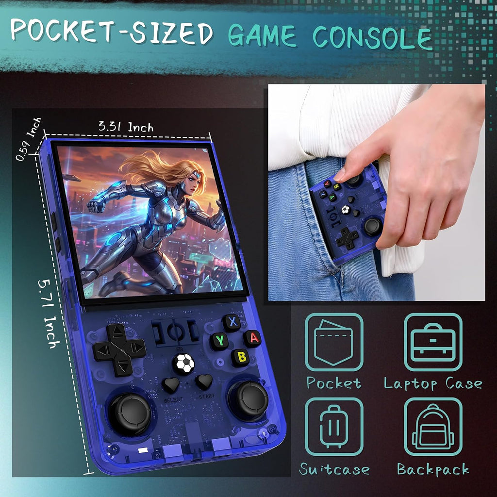 R36MAX - Consola de juegos portátil, más de 40000 juegos, consola d...