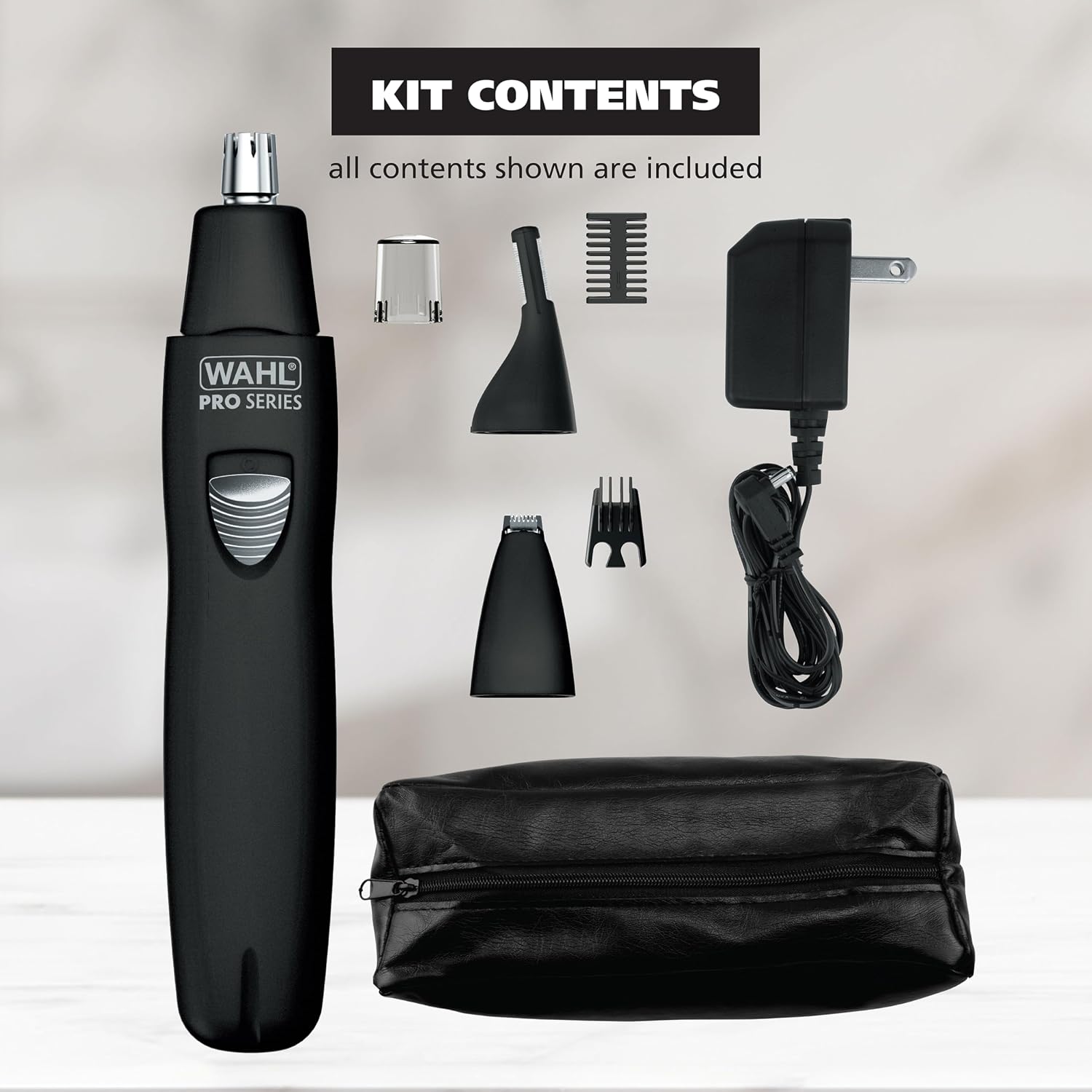 Wahl Pro Series® - Recortadora de vello recargable para cejas, orej...