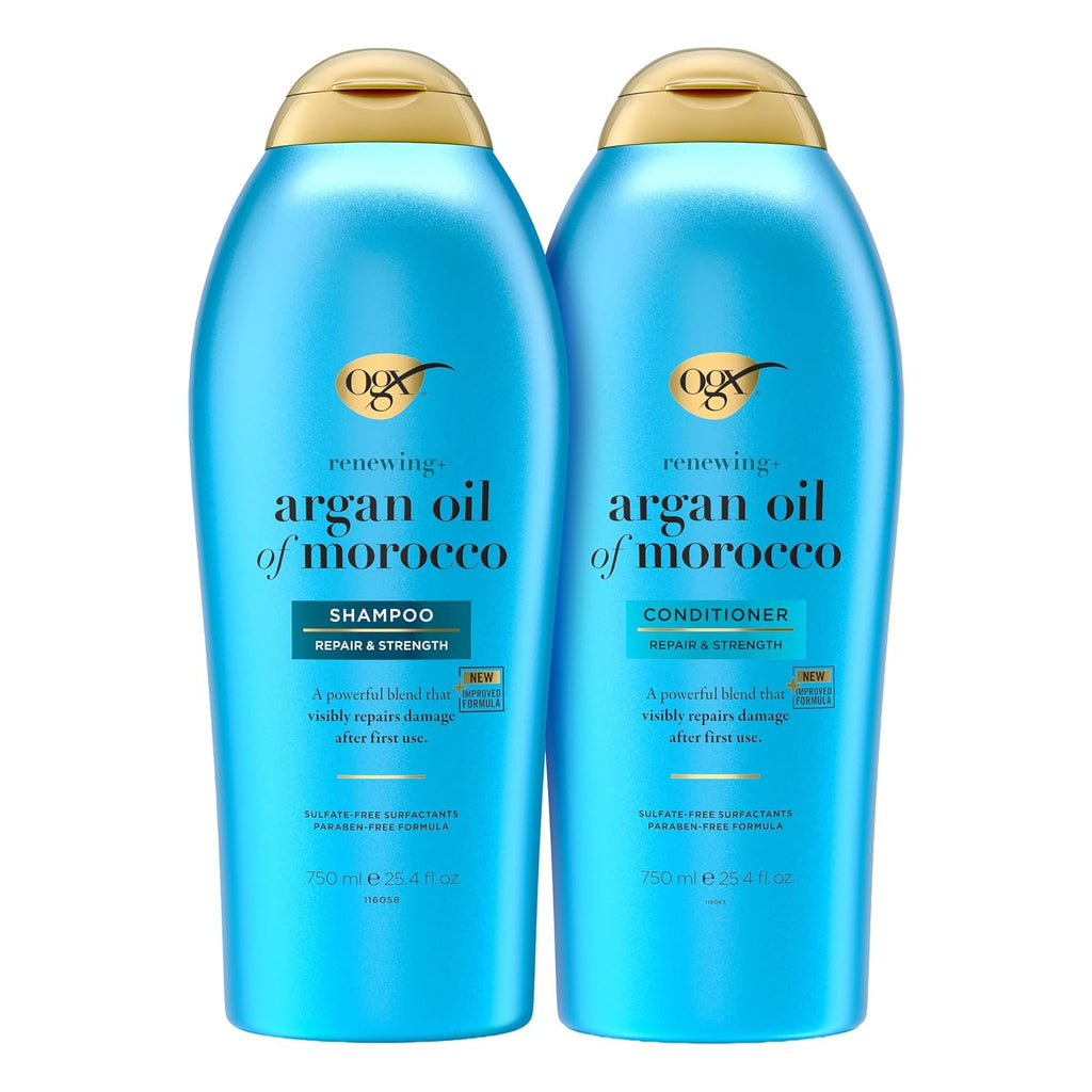 OGX Renewing + Argan Oil of Morocco - Juego de champú y acondiciona...