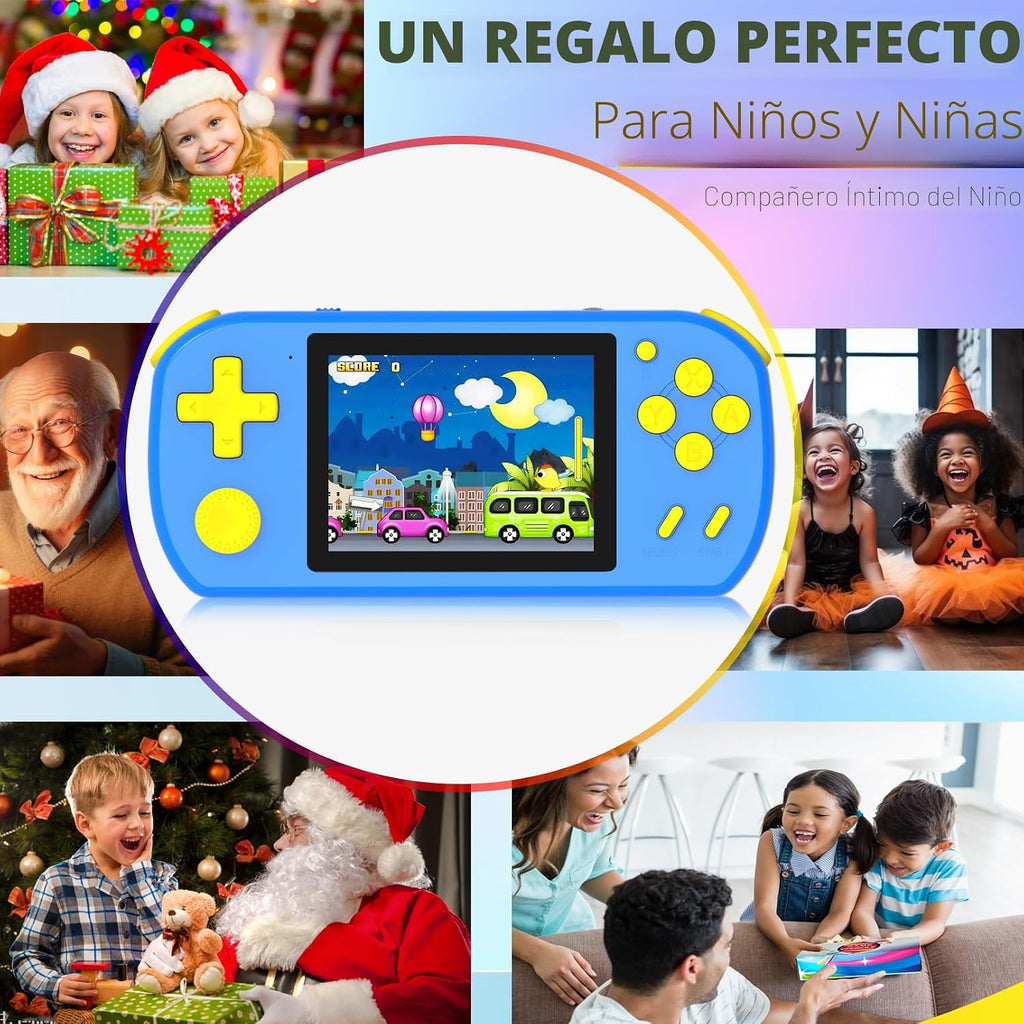 TEBIYOU Juegos de mano para niños con 218 juegos de video incorpora...