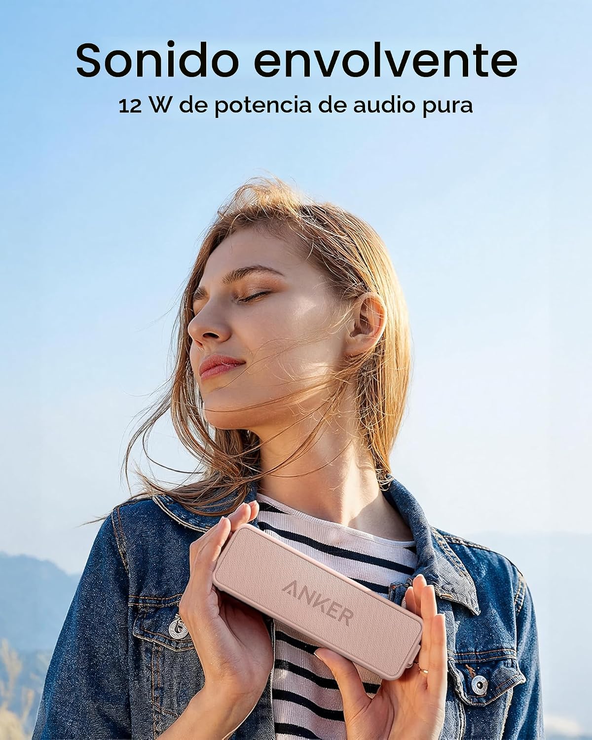 Anker Soundcore 2 Altavoz Bluetooth portátil con sonido estéreo, Bl...