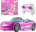 Hot Wheels Barbie - Coche de juguete a control remoto rosa converti...