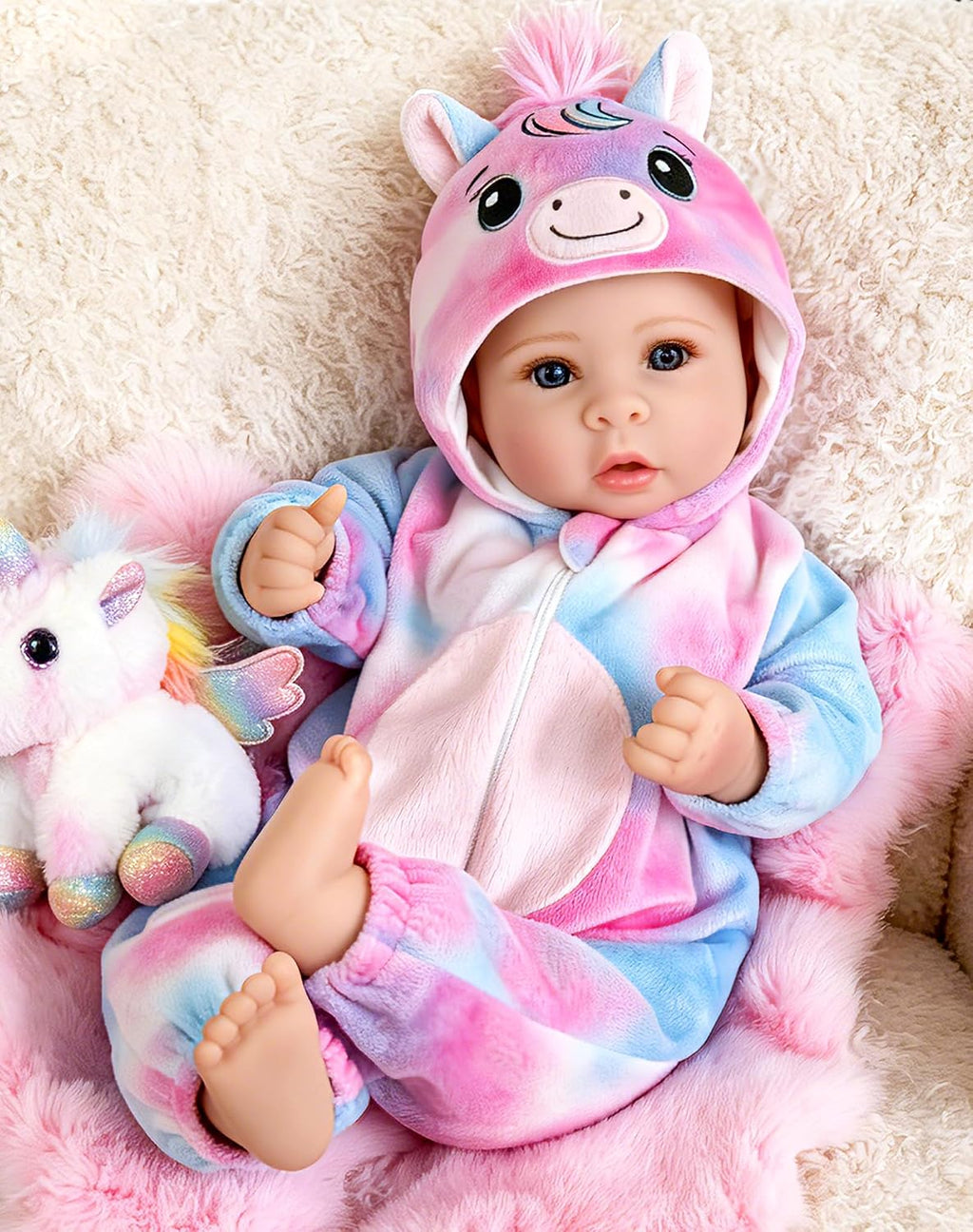 UOFTKIZ Real Life Baby Doll Girl - Muñeca realista de 17 pulgadas c...