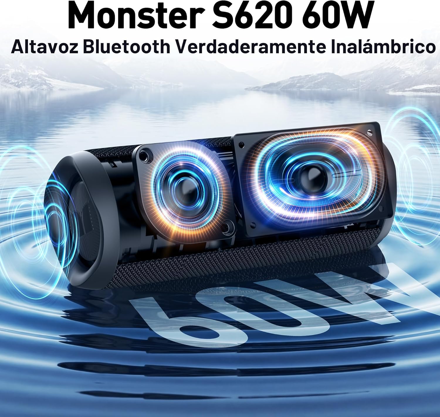 Monster Altavoz Bluetooth, Altavoces Bluetooth Inalámbricos Portáti...