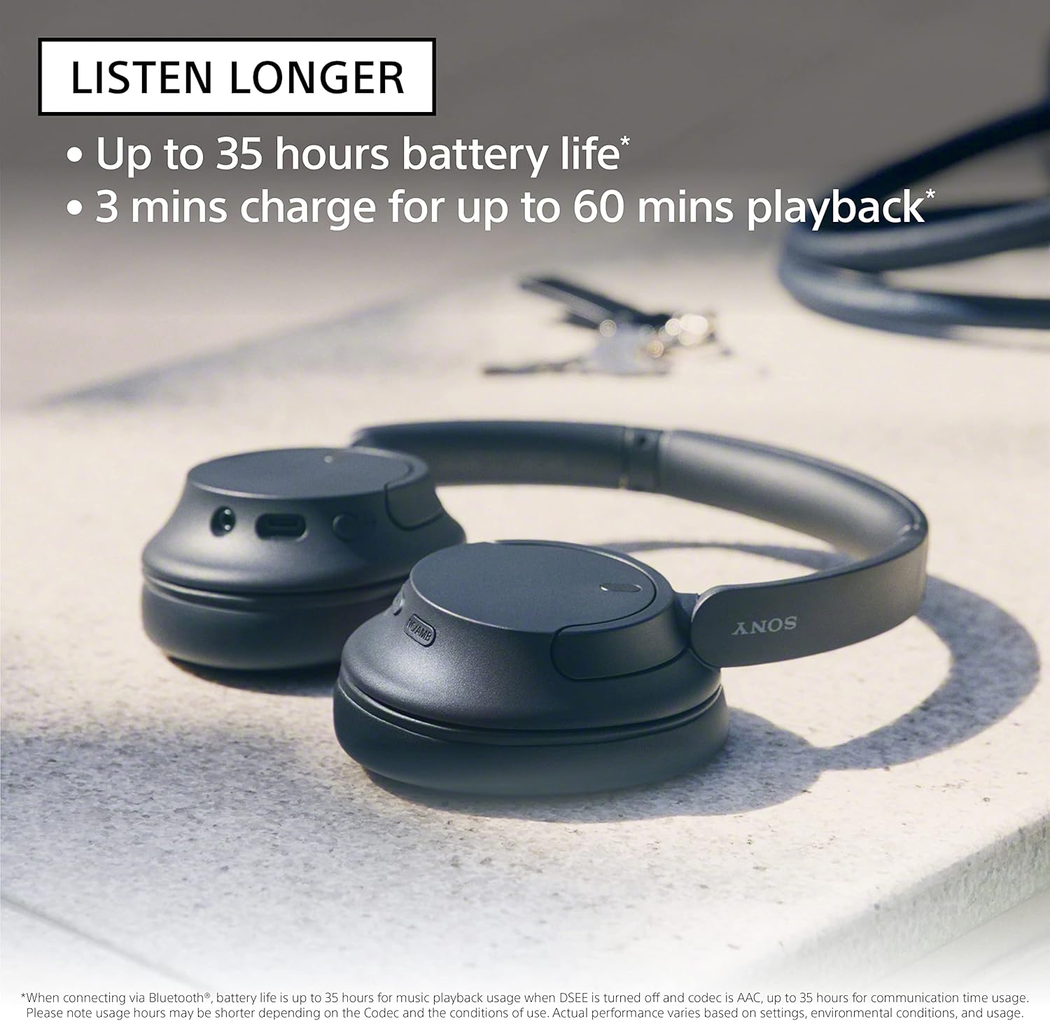 Sony WH-CH720N Auriculares inalámbricos con cancelación de ruido Bl...