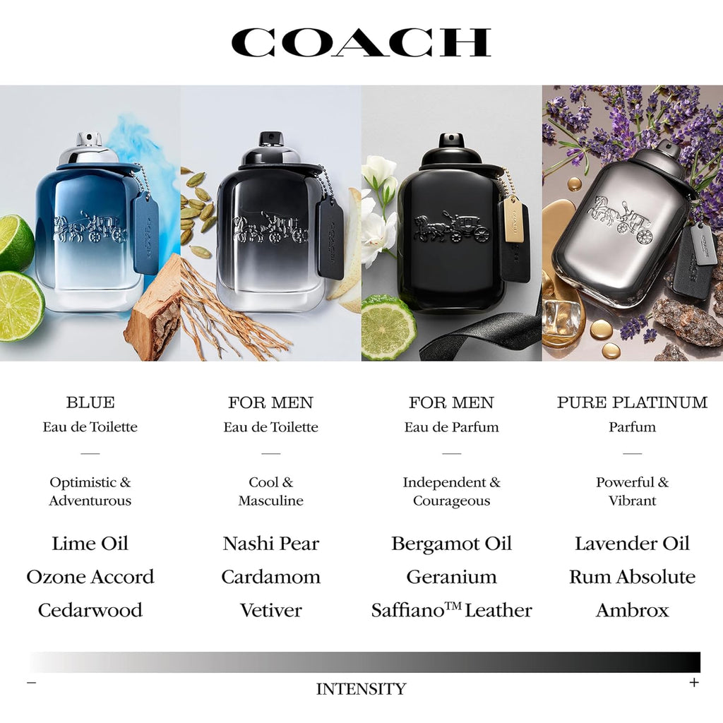 Coach for Men Eau de Toilette - Fragancia masculina - Fougere Woody...