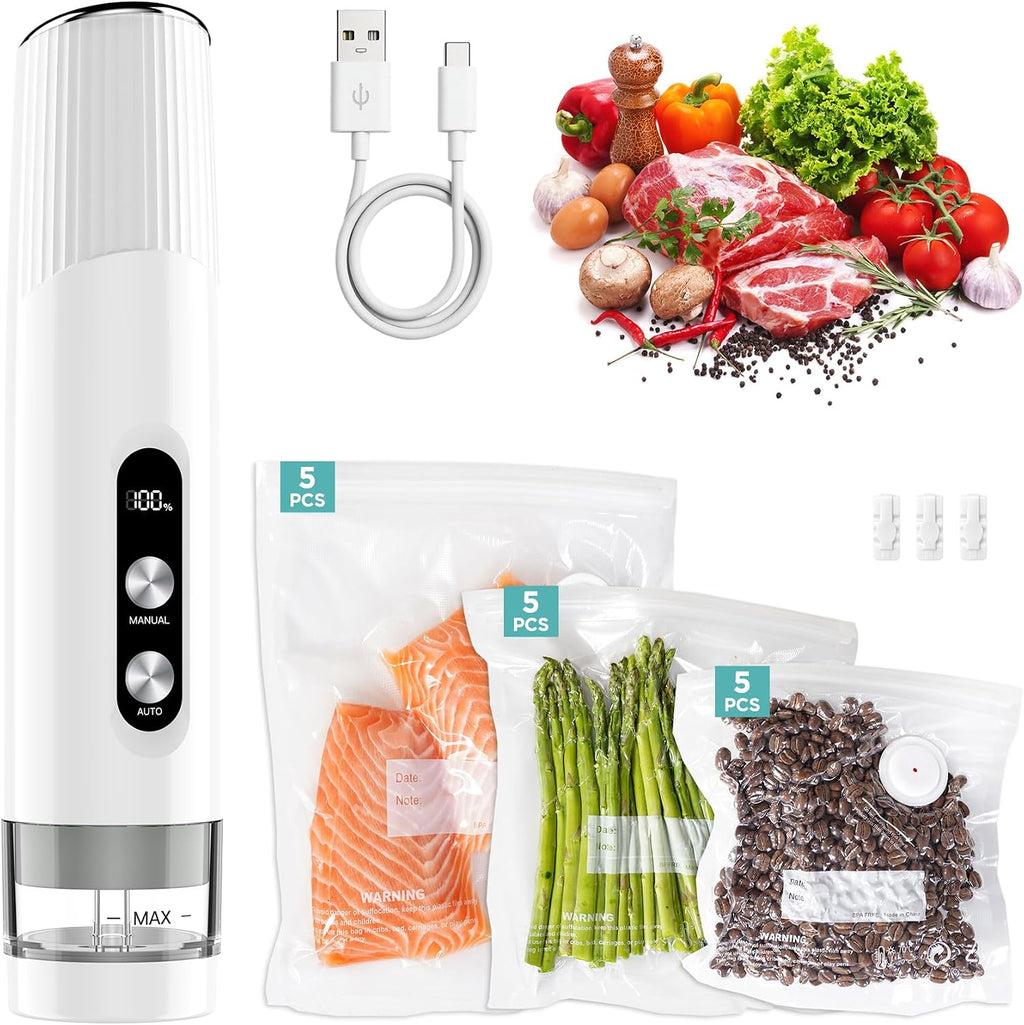 Odilona Sellador al vacío compacto para alimentos, máquina sellador...