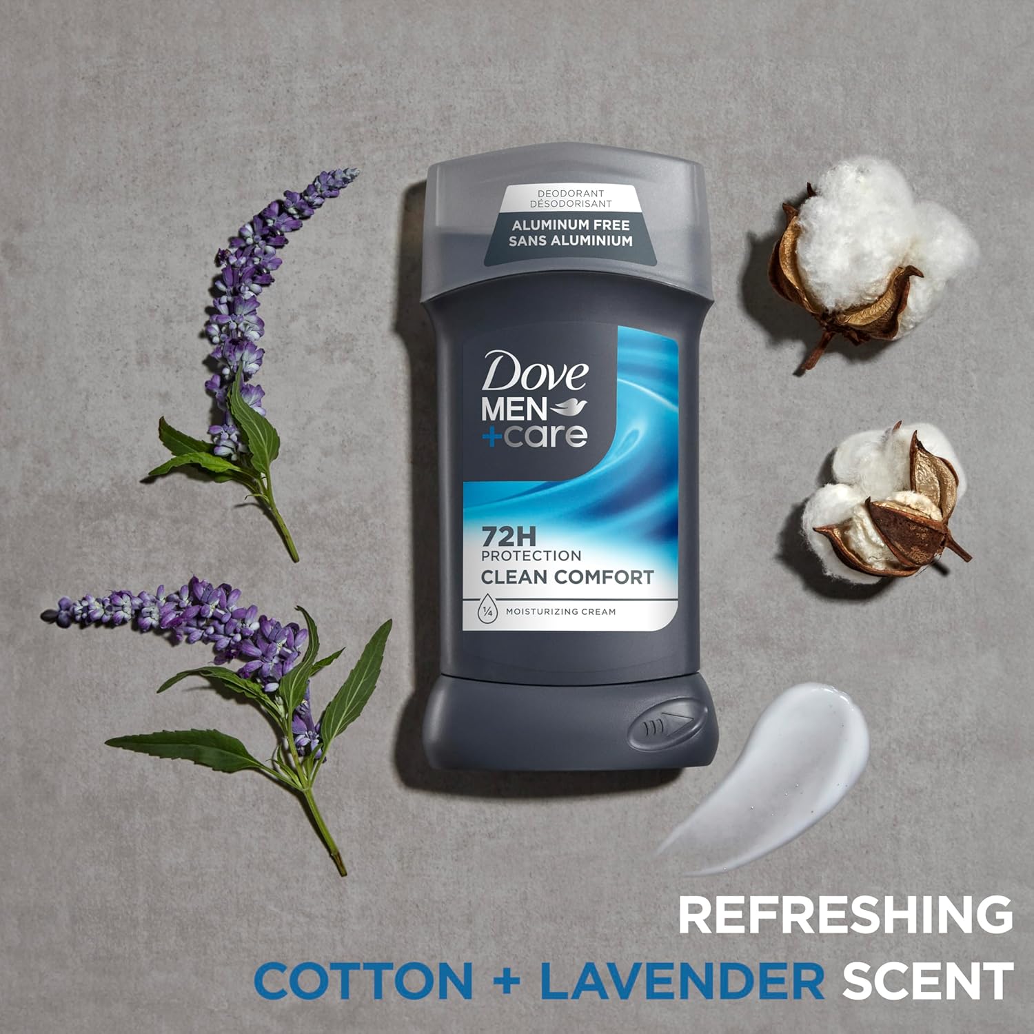 DOVE MEN + CARE Desodorante en barra para hombre, Clean Comfort, 4...
