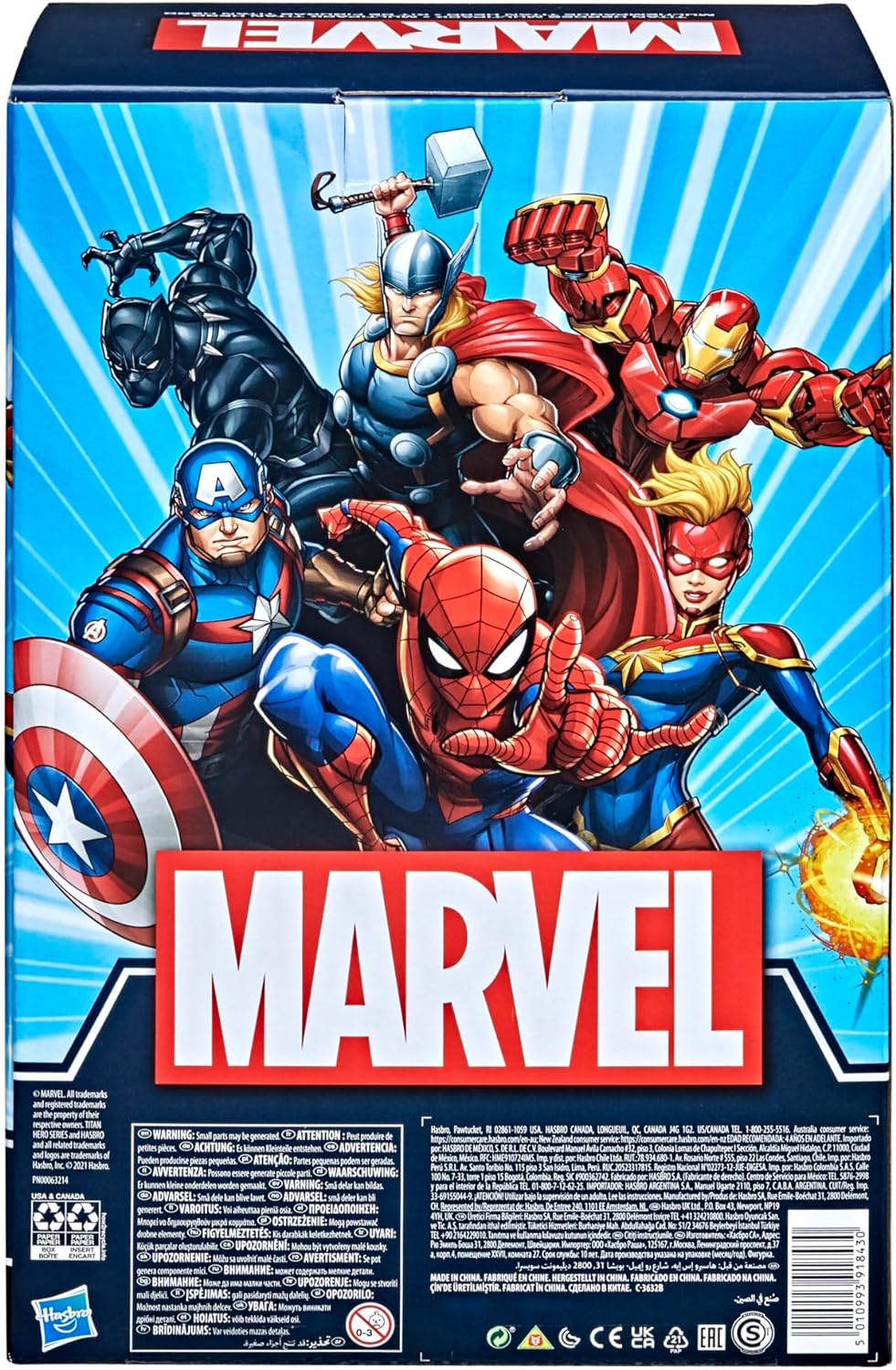 Marvel Titan Hero Series - Figura de acción multipaquete, 6 figuras...