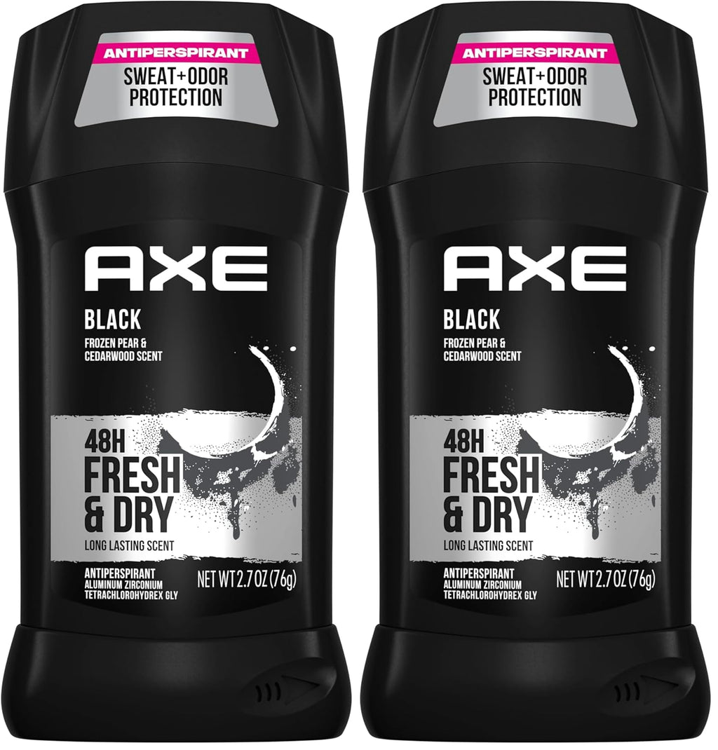 AXE Barra antitranspirante para hombre, paquete negro, 48 horas de...