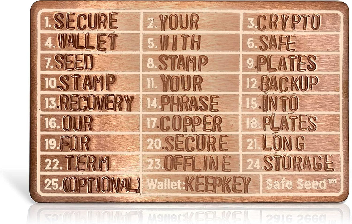 Safe Seed Cartera de metal actualizada Placa de cobre más gruesa 12...