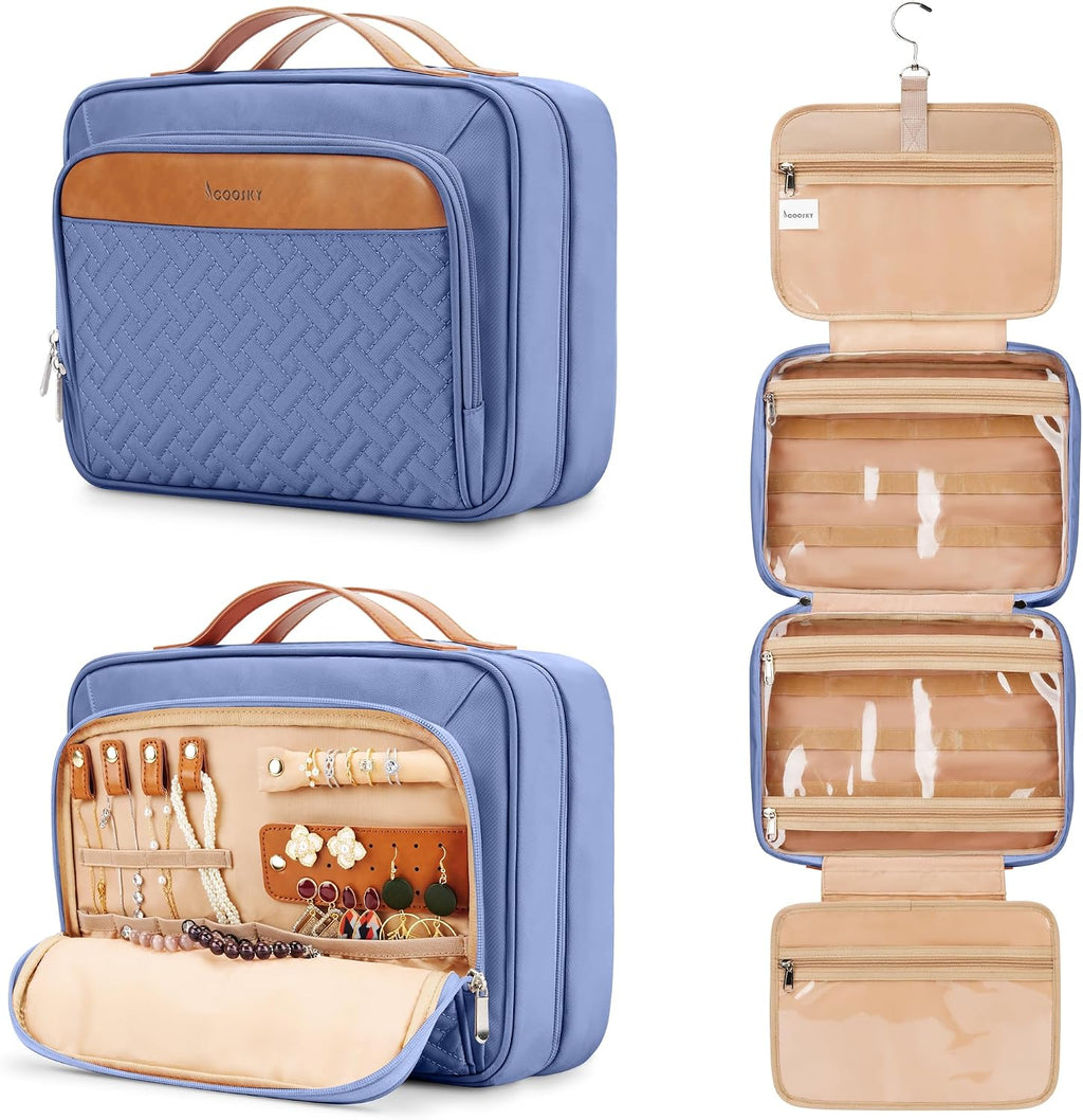 Neceser colgante de viaje para mujeres y hombres, con 6 fundas de s...