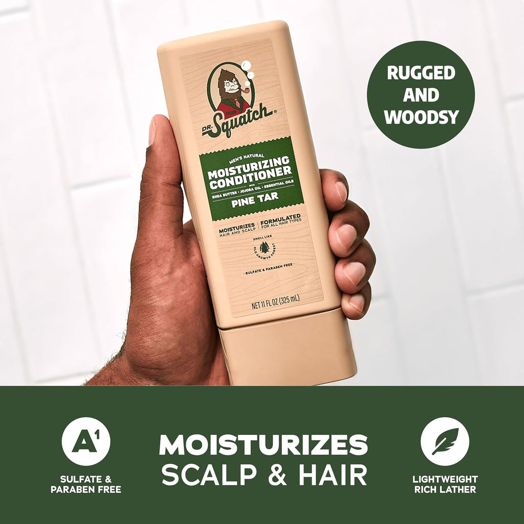 Dr. Squatch Paquete de Cabello Natural para Hombres - Cabello Salud...