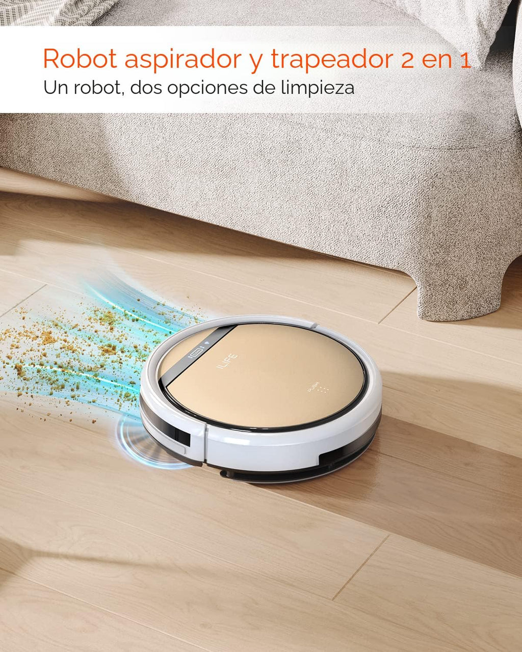 Combo de robot aspirador y trapeador ILIFE V5s Plus | Control remot...