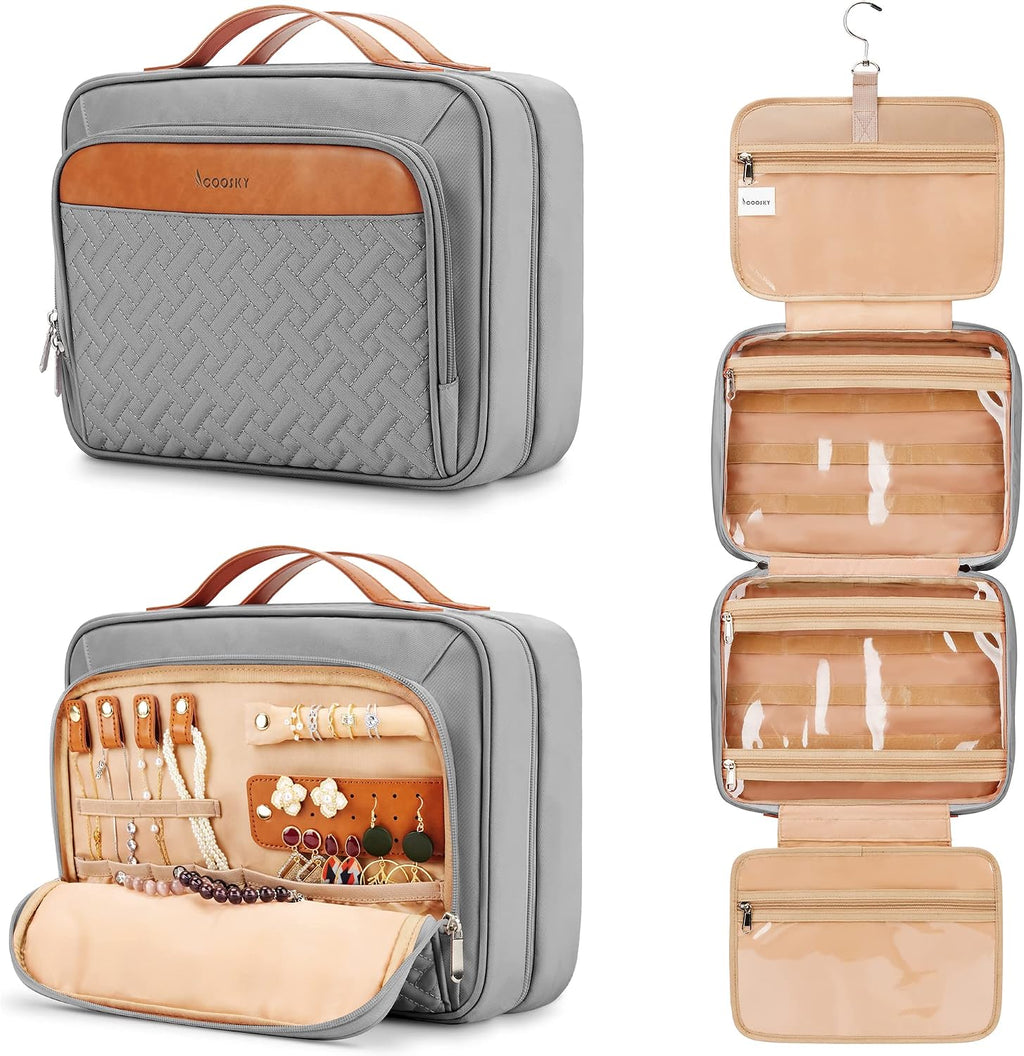 Neceser colgante de viaje para mujeres y hombres, con 6 fundas de b...